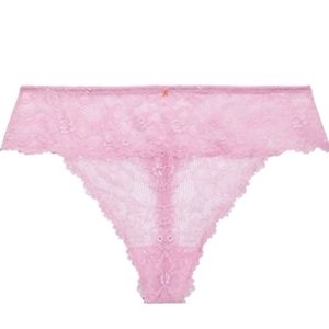Floral Lace High-Waist Thong